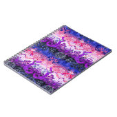 Gendervloeistofdragon Damask - Gendervloeide Pride Notitieboek (Linkerzijde)