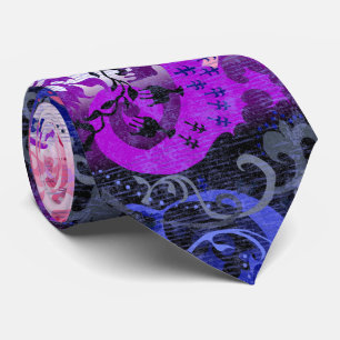Gendervloeistofdragon Damask - Gendervloeide Pride Stropdas