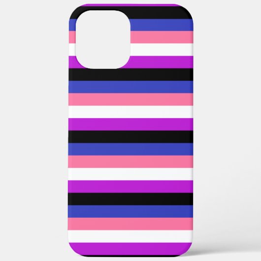 Gendervloeistofvlag Colors Hoesje-Mate iPhone Case (Achterkant)