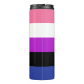 Gendervloeistofvlag Thermal Tumbler Thermosbeker (Achterkant)