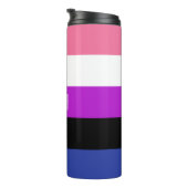Gendervloeistofvlag Thermal Tumbler Thermosbeker (Geroteerd rechts)
