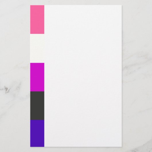 Gendervloeivlag Briefpapier (Voorkant)