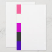 Gendervloeivlag Briefpapier (Voorkant / Achterkant)