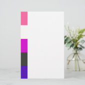 Gendervloeivlag Briefpapier (Staand voorkant)