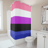 Gendervloeivlag Douchegordijn (In situ)