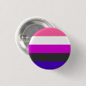 Gendervloeivlag Ronde Button 3,2 Cm (Voorkant /achterkant)