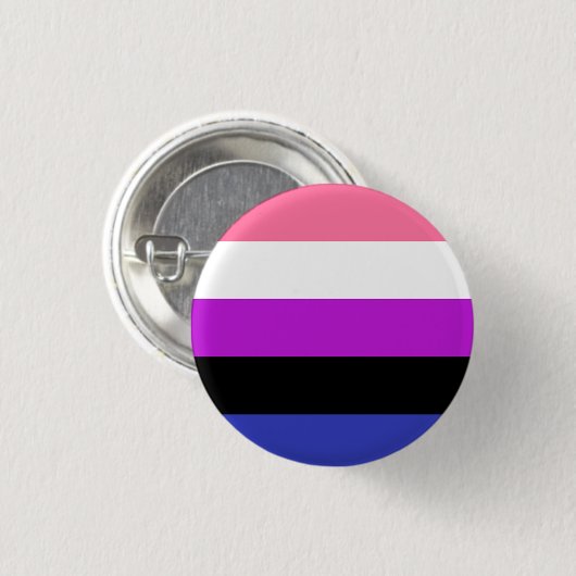 Gendervloeivlag Ronde Button 3,2 Cm (Voorkant /achterkant)
