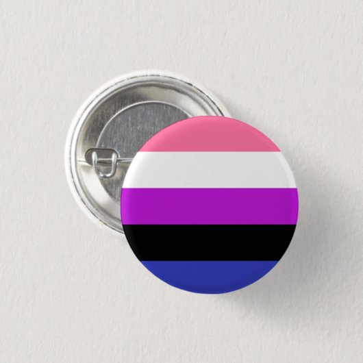 Gendervloeivlag Ronde Button 3,2 Cm (Voorkant /achterkant)