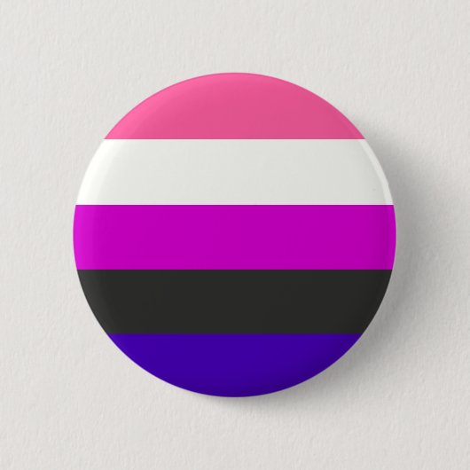 Gendervloeivlag Ronde Button 5,7 Cm (Voorkant)