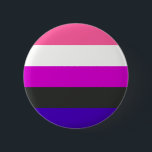 Gendervloeivlag Ronde Button 5,7 Cm<br><div class="desc">Show van je trots in stijl.</div>
