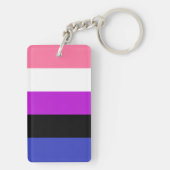 Gendervloeivlag Sleutelhanger (achterkant)