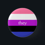 Gendervloeivlag / ze pronoun ronde button 3,2 cm<br><div class="desc">Gendervloeistofvlag (van McLennonSon) met de juiste voornaamwoord

https://en.wikipedia.org/wiki/LGBT_symbols#/media/File:Genderfluidity_Pride-Flag.svg

CC-BY-SA 4.0</div>