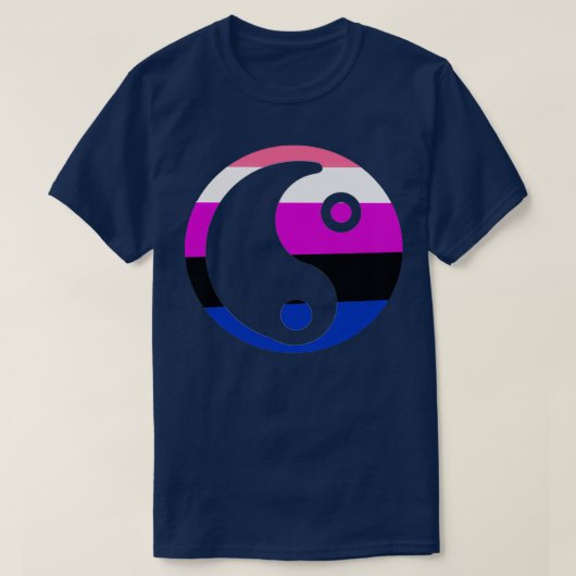 GendervloeiYin Yang T-shirt (Design voorkant)