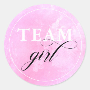 Gendervrijheid teammeisje ronde sticker
