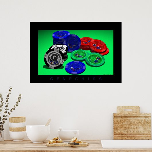 Gene Chips Poster (Keuken)