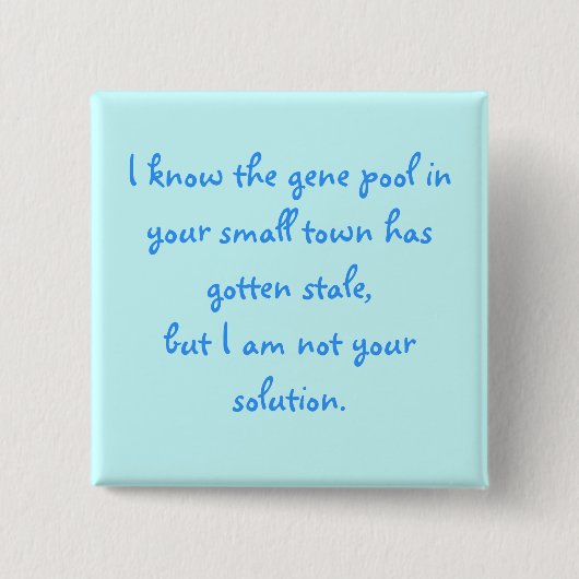 Gene Pool FLAIR Vierkante Button 5,1 Cm (Voorkant)