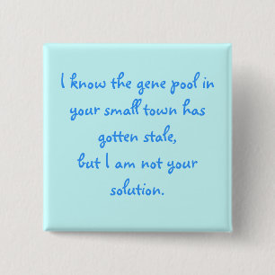 Gene Pool FLAIR Vierkante Button 5,1 Cm