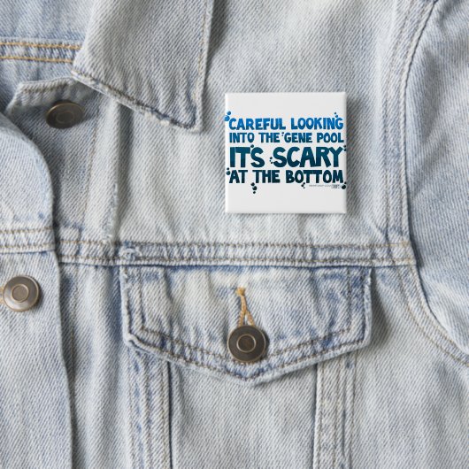 Gene Pool Vierkante Button 5,1 Cm (In situ)