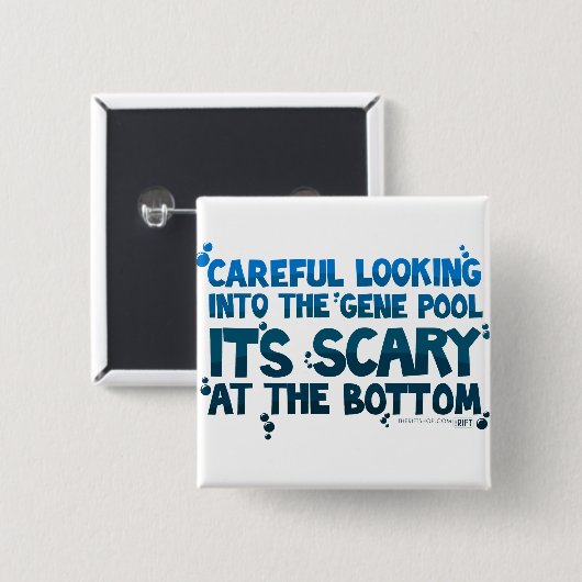 Gene Pool Vierkante Button 5,1 Cm (Voorkant /achterkant)