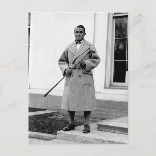 Gene Sarazen, jaren 20 Briefkaart (Voorkant)