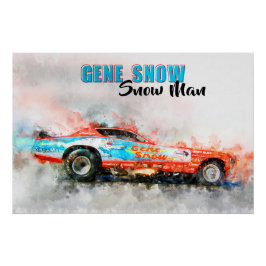 Gene Snow Snowman Perfect Poster