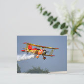 Gene Soucy predikt aerobatics in Grumman Briefkaart (Staand voorkant)