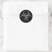 Gene Splicing Bio Hazard Symbool Ronde Sticker (Tas)