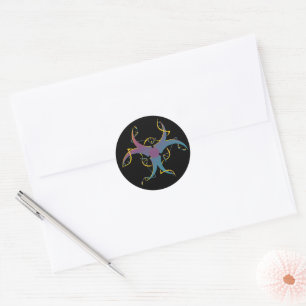 Gene Splicing Bio Hazard Symbool Ronde Sticker