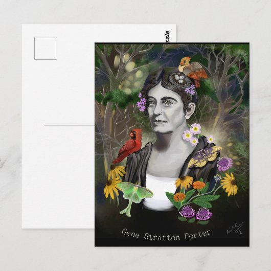 Gene Stratton Porter Portret Briefkaart (Voorkant / Achterkant)