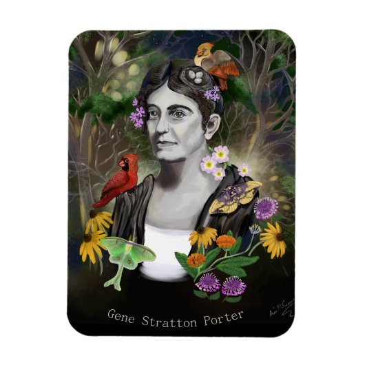 Gene Stratton Porter Portret Magneet (Verticaal)
