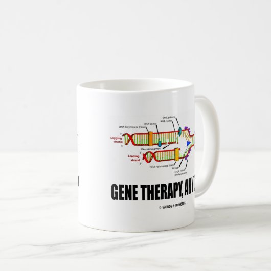 Gene Therapy, iemand? (DNA-replicatie) Koffiemok (Voorkant rechts)