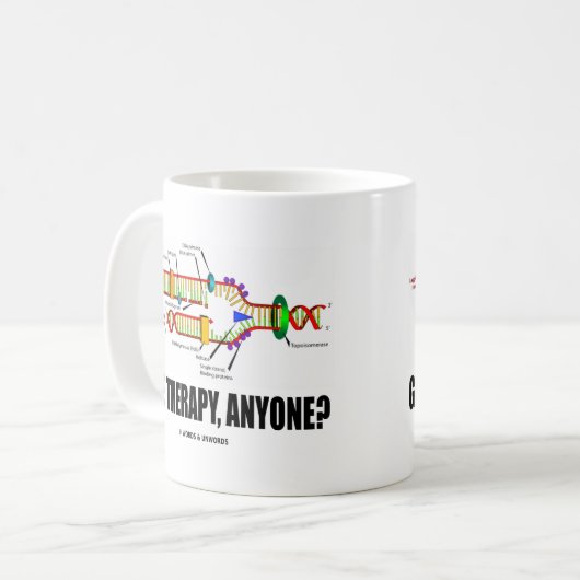 Gene Therapy, iemand? (DNA-replicatie) Koffiemok (Voorkant links)