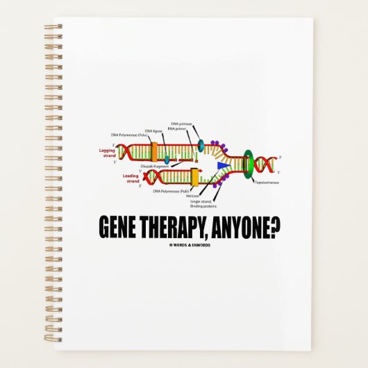 Gene Therapy, iemand? DNA Replication Geek Humor Planner (Voorkant)