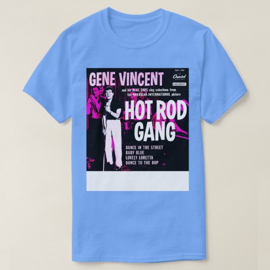 Gene Vincent Hot Rod Gang T-shirt (Design voorkant)