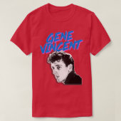 Gene Vincent Retro Grafisch Ontwerp T-shirt (Design voorkant)
