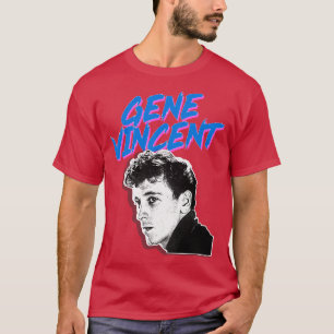 Gene Vincent Retro Grafisch Ontwerp T-shirt