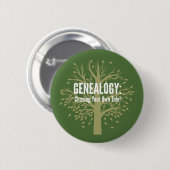 Genealoge Button (groen) (Voorkant /achterkant)