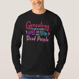 Genealoge genealogie van de familie van de dode me t-shirt