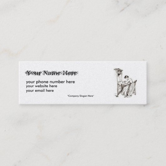 Genealoge Visitekaartje... Mini Visitekaartje (Voorkant)