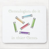 Genealogen doen het in hun genen muismat (Voorkant)