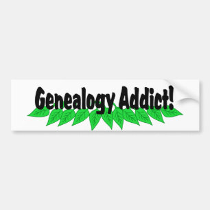 Genealogie Addict Bumpersticker