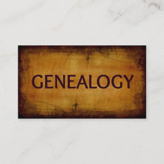 Genealogie Antiek Visitekaartje (Voorkant)