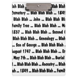 Genealogie Blah Blah Klembord