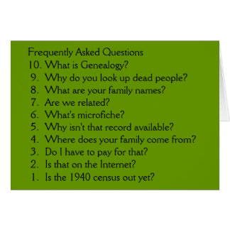 Genealogie - blanco kaart