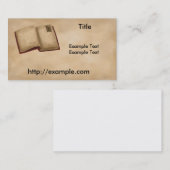 Genealogie Book Visitekaartje (Voorkant / Achterkant)