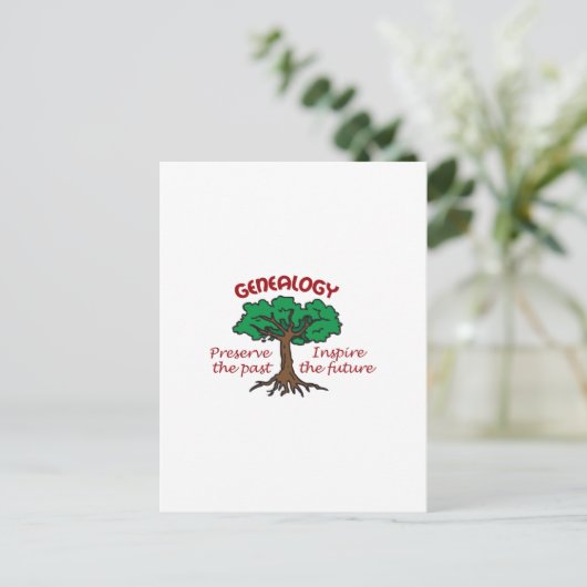 GENEALOGIE BRIEFKAART (Staand voorkant)