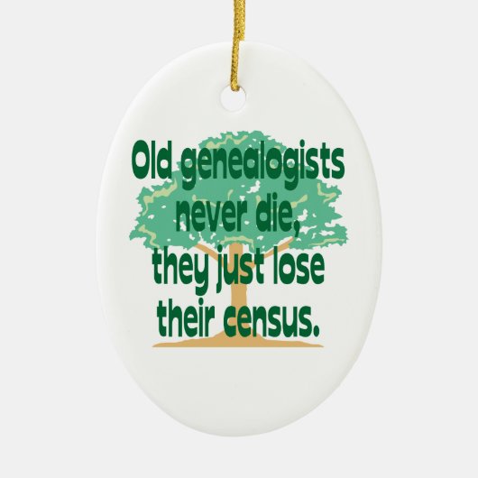 Genealogie Census Ornament (Voorkant)