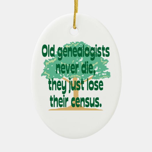 Genealogie Census Ornament (Voorkant)