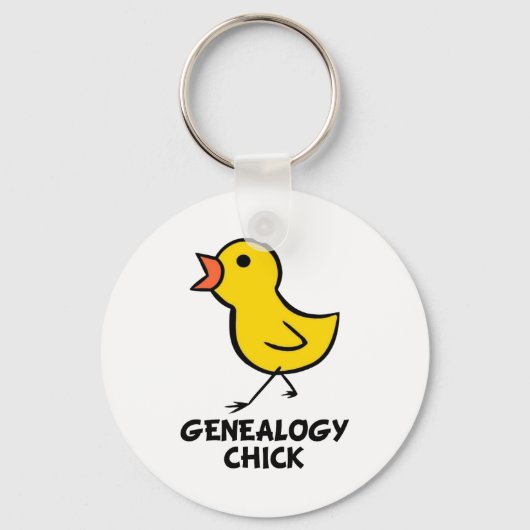 Genealogie Chick Sleutelhanger (Voorkant)