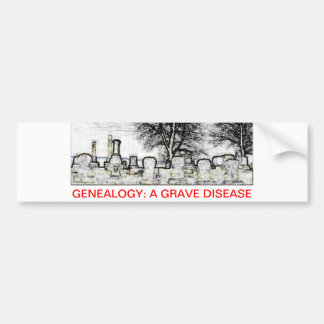 GENEALOGIE: EEN GRAFISCHE ZIEKTE BUMPERSTICKER